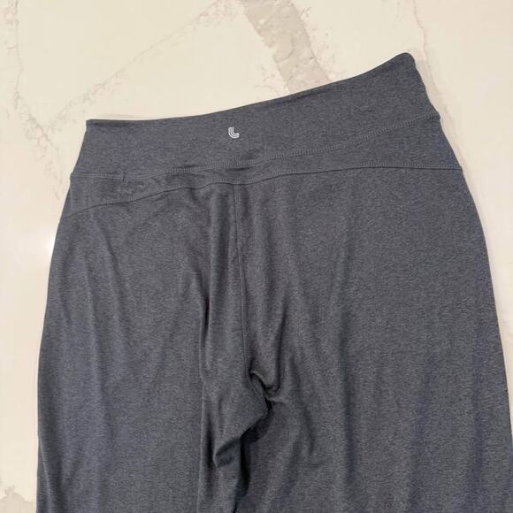 Lole Jersey Knit High Rise Jogger Lounge Pants Women's Medium Gray Cinch Waist - Picture 6 of 7